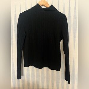 J.Crew Hooded Cashmere Cable Sweater